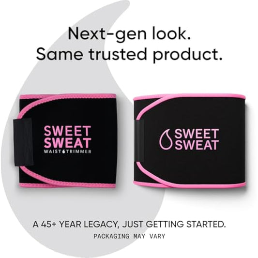 Sports Research Sweet Sweat Waist Trimmer (Core Series) - Premium Sweat Enhancing Fitness Band for Women & Men