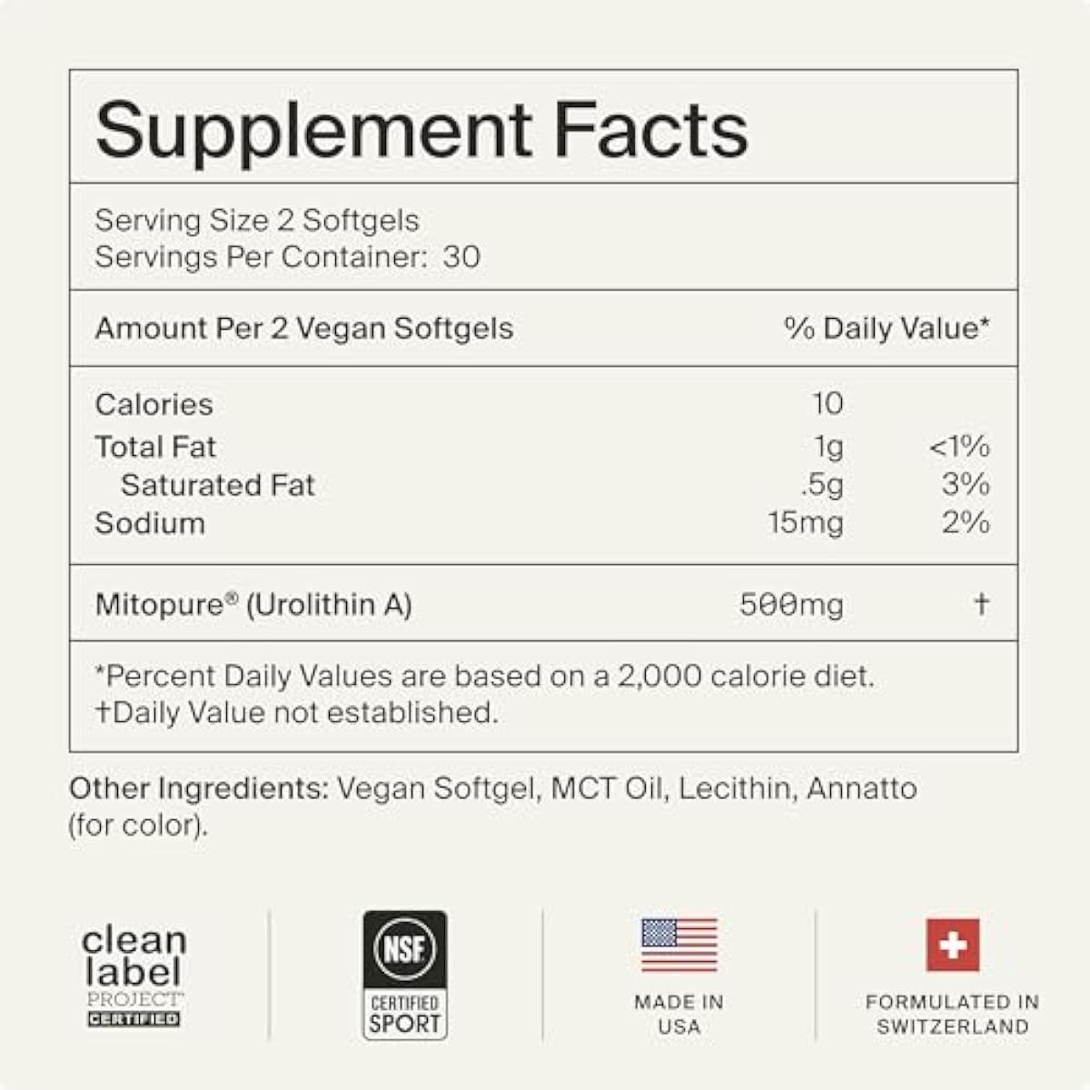 Timeline Mitopure Urolithin A Supplement Softgels - Clinically Proven Support for Healthy Aging and Cellular Renewal - Mitoceutical for Muscle Support and Longevity