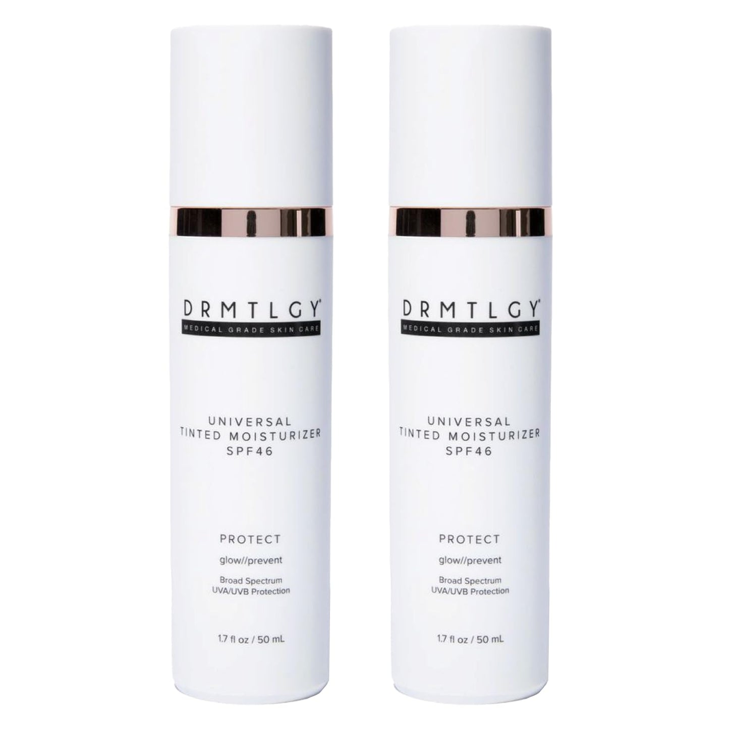 DRMTLGY Universal Tinted Moisturizer SPF 46 – Hydrating Dewy Tinted Sunscreen for Face with Zinc Oxide & Octinoxate – Niacinamide & Hyaluronic Acid – Broad Spectrum Lightweight Daily SPF, 1.7 oz