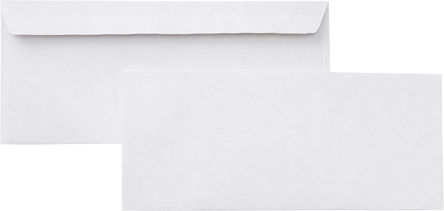 Amazon Basics #10 Security-Tinted Self-Seal Business Envelopes for Documents, Privacy, Home & Office, White, 500-Pack