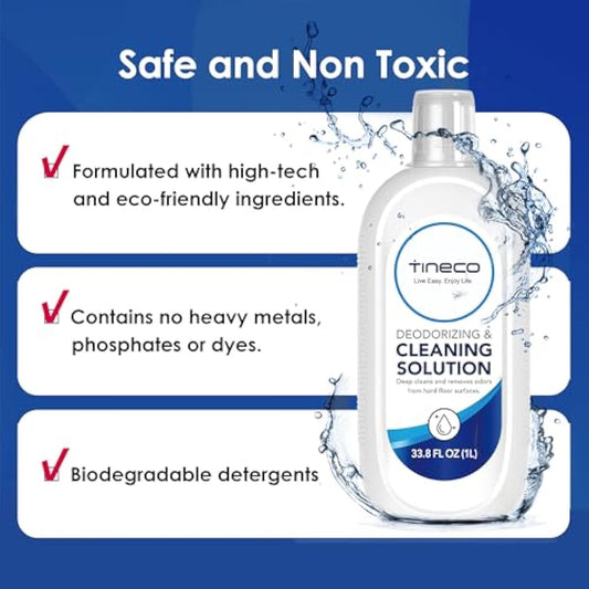 Tineco Floor Cleaning Solution 2L (33.8 OZ*2) for i5/i6 Stretch & FLOOR ONE S5/S6/S7/S9 Artist & S6/S7/S9 Master & Breeze Series, (EXCEPT iFLOOR 5 Steam/S5/ S7/ S9 Artist Steam Series) Wet Dry Vacuum
