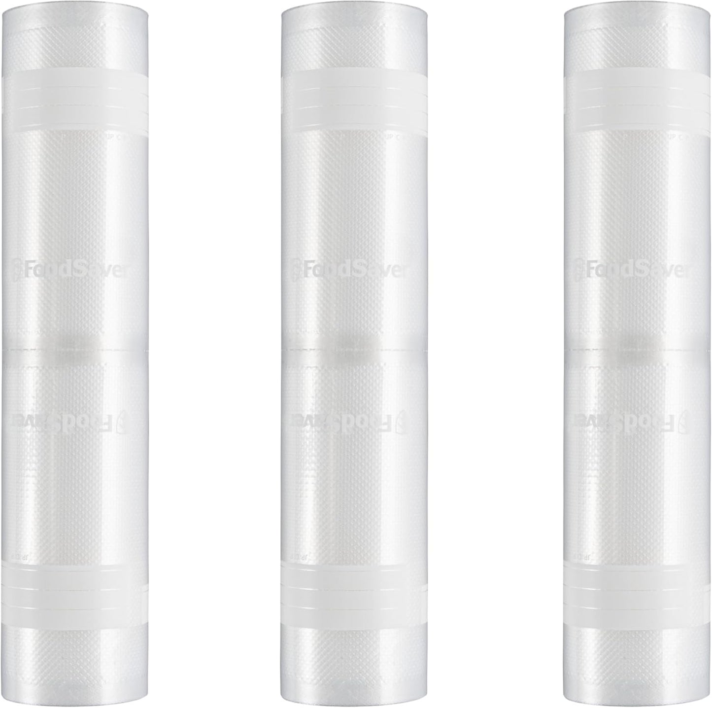 FoodSaver Custom Length Vacuum Sealer Bags Multipack, 5 Count Rolls for Airtight Food Storage and Sous Vide - Compatible with FoodSaver, 8 (2 Pack) and 11 (3 Pack)