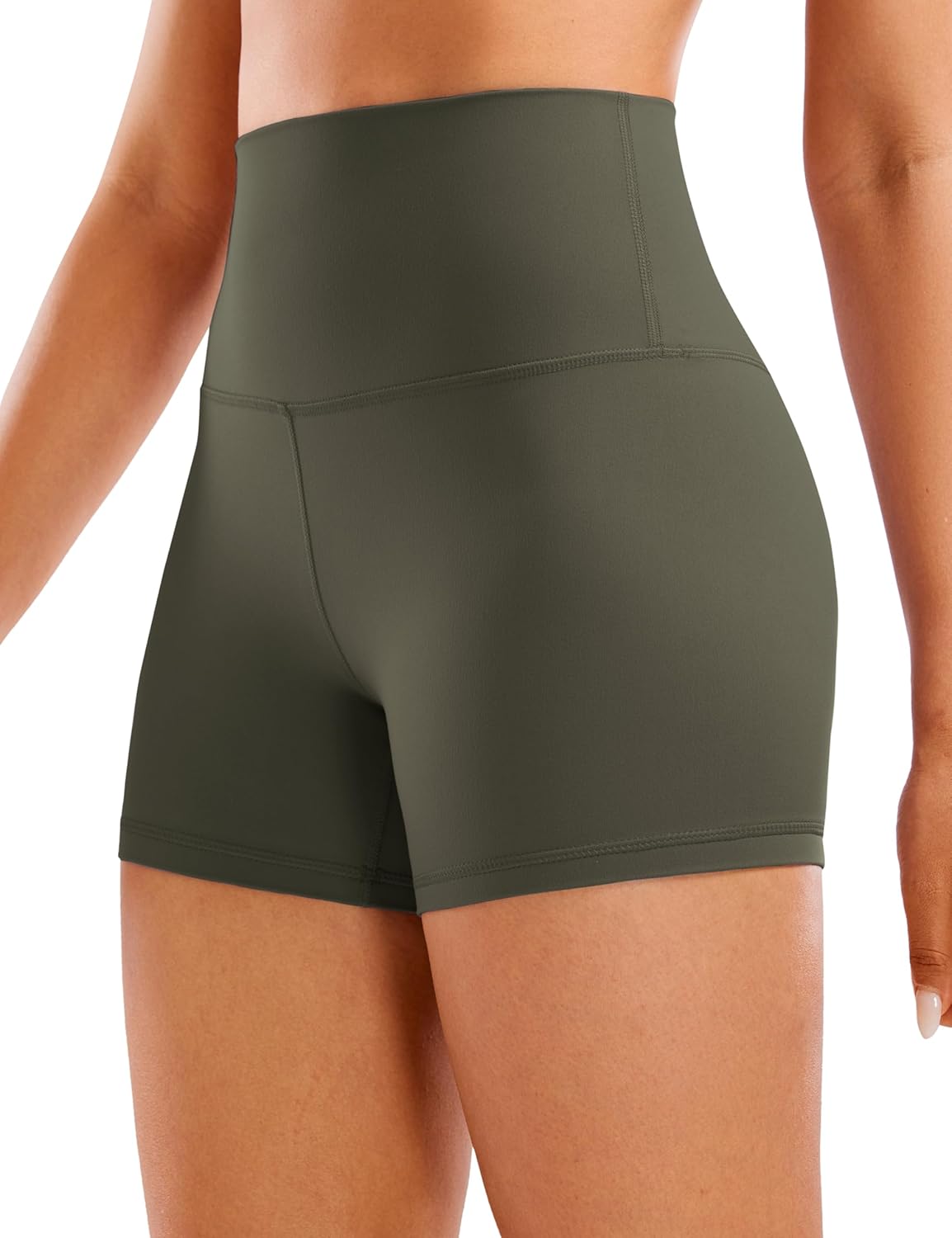 CRZ YOGA Butterluxe Biker Shorts 4'' - High Waisted Booty Workout Volleyball Yoga Womens Spandex