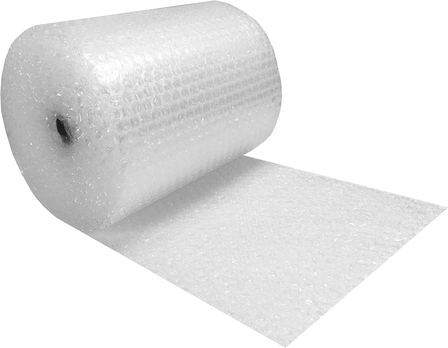 Amazon Basics Bubble Wrap for Moving, Packing, Shipping and Storage, Perforated Protective Cushioning for Fragile Items, 12-inch x 175-ft Long Roll, Small 3/16", Clear