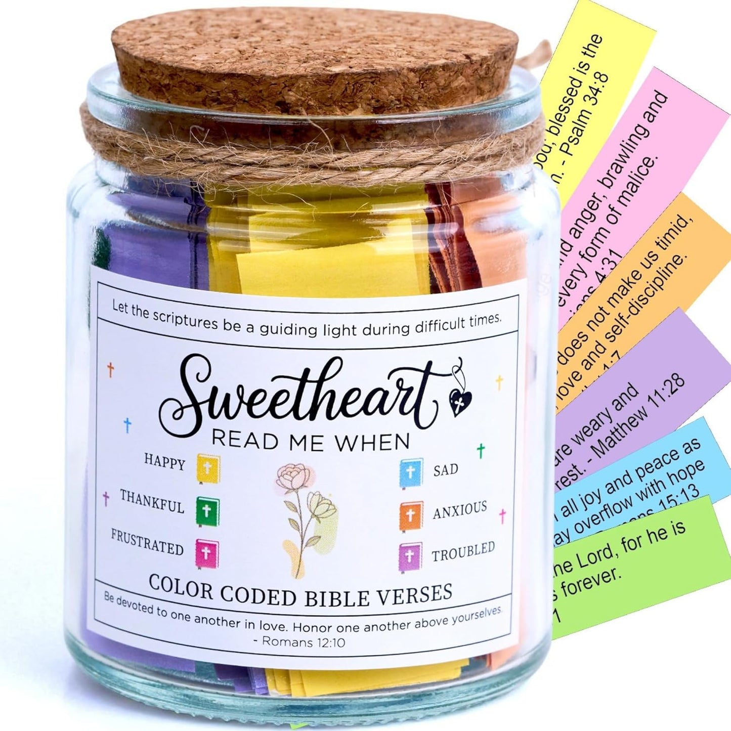 Teen Boy Easter Basket Stuffers, Christian Easter Gift for Young Men or Teen Boys, Bible Verses Jar for Strength, Wisdom & Encouragement | Faith-Based Spiritual Jar | Thoughtful Graduation