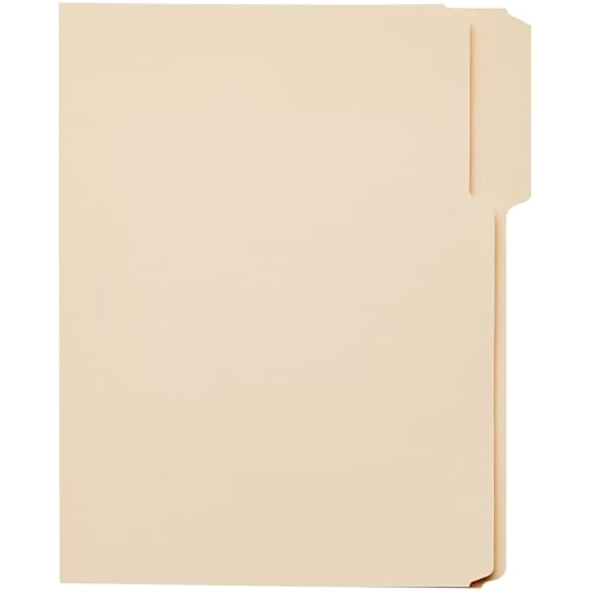 Amazon Basics Sturdy File Folders with Reinforced Tabs for Filing and Organization, 1/3-Cut Tab, Assorted Positions, Letter Size, 8.5x11 inches, Manila, 100-Pack