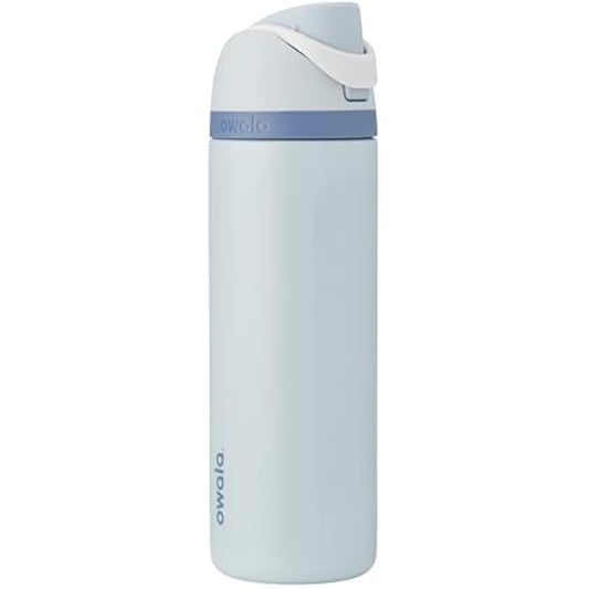 Owala Disney Princess FreeSip Insulated Stainless Steel Water Bottle with Straw for Sports and Travel, BPA-Free Sports Water Bottle, 24 oz, Cinderella