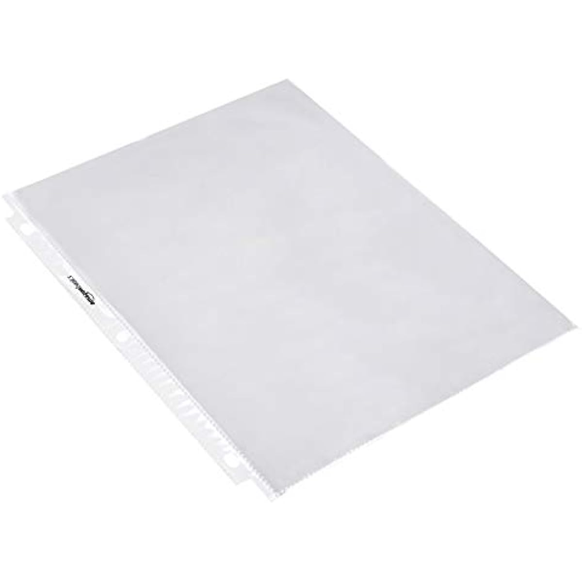 Amazon Basics Sheet Protectors for 3 Ring Binder, Heavyweight, Acid-Free, Clear Plastic Sleeves, Letter Size, 8.5 x 11 Inch, 100-Pack