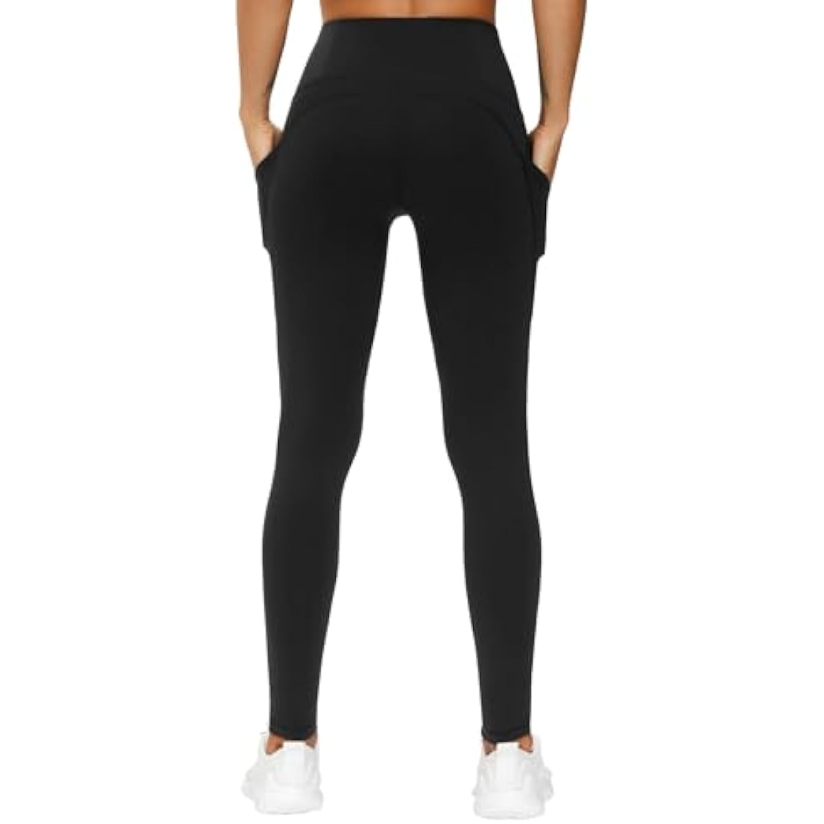 THE GYM PEOPLE Thick High Waist Yoga Pants with Pockets, Tummy Control Workout Running Yoga Leggings for Women