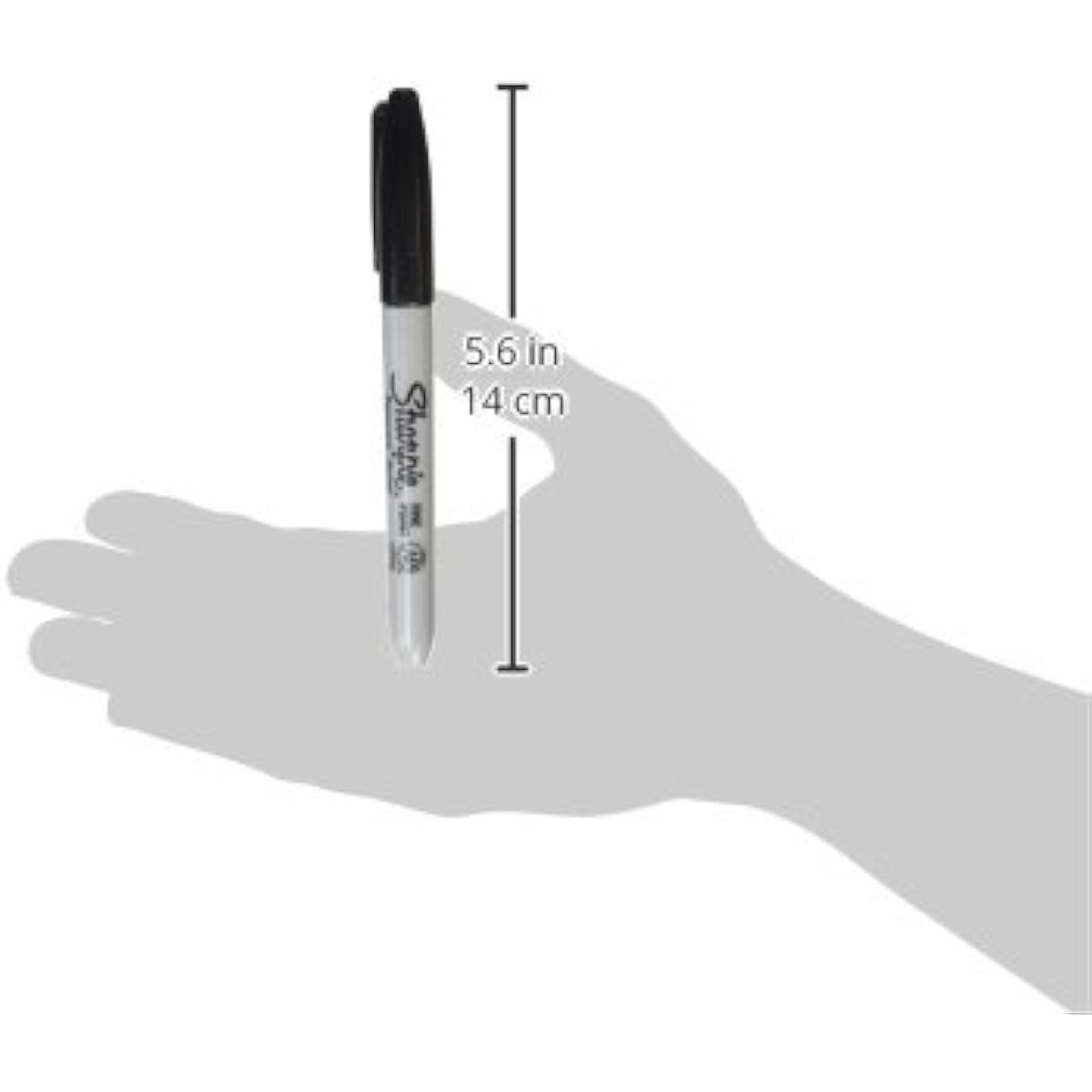 Sharpie Permanent Markers, Fine Tip, Black, 12 Count - Office Supplies, Quick Drying, Fade Resistant, For Wood, Plastic, Paper, Metal, And More