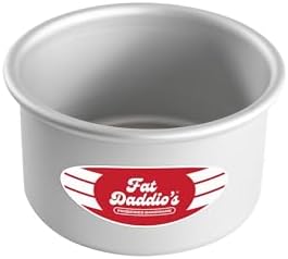 Fat Daddio's Anodized Aluminum Round Cake Pans, 2 Piece Set, 8 x 2 Inch