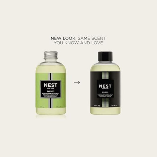 NEST New York Reed Diffuser Liquid Refill, Bamboo - 5.9 fl oz - Fragrance for Up to 90 Days - Flame Free