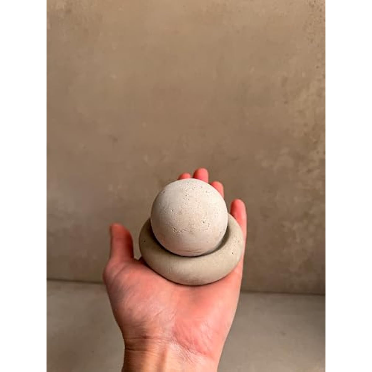 Concrete Essential Oil Diffuser, Aromatherapy Sphere, Passive Dome Diffuser, Cement Decor, Fragrance Air Freshener, Cement Diffuser Stone, Ball Ornament, Non-Electric Diffusing Stone