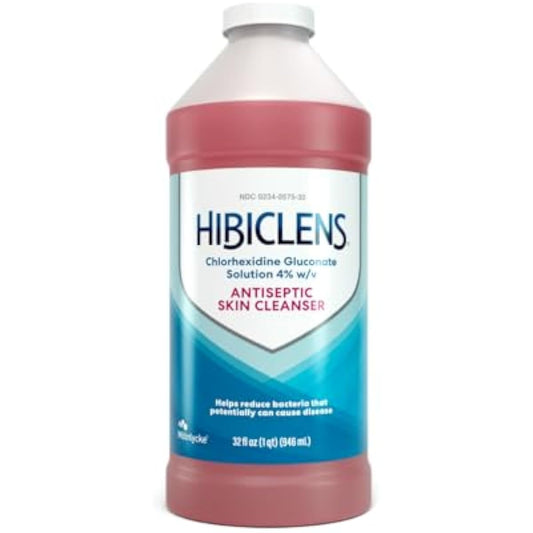 Hibiclens – Antimicrobial and Antiseptic Soap and Skin Cleanser – 32 oz – for Home and Hospital – 4% CHG, Packaging May Vary