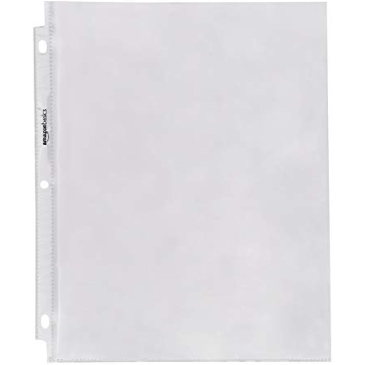 Amazon Basics Sheet Protectors for 3 Ring Binder, Heavyweight, Acid-Free, Clear Plastic Sleeves, Letter Size, 8.5 x 11 Inch, 100-Pack