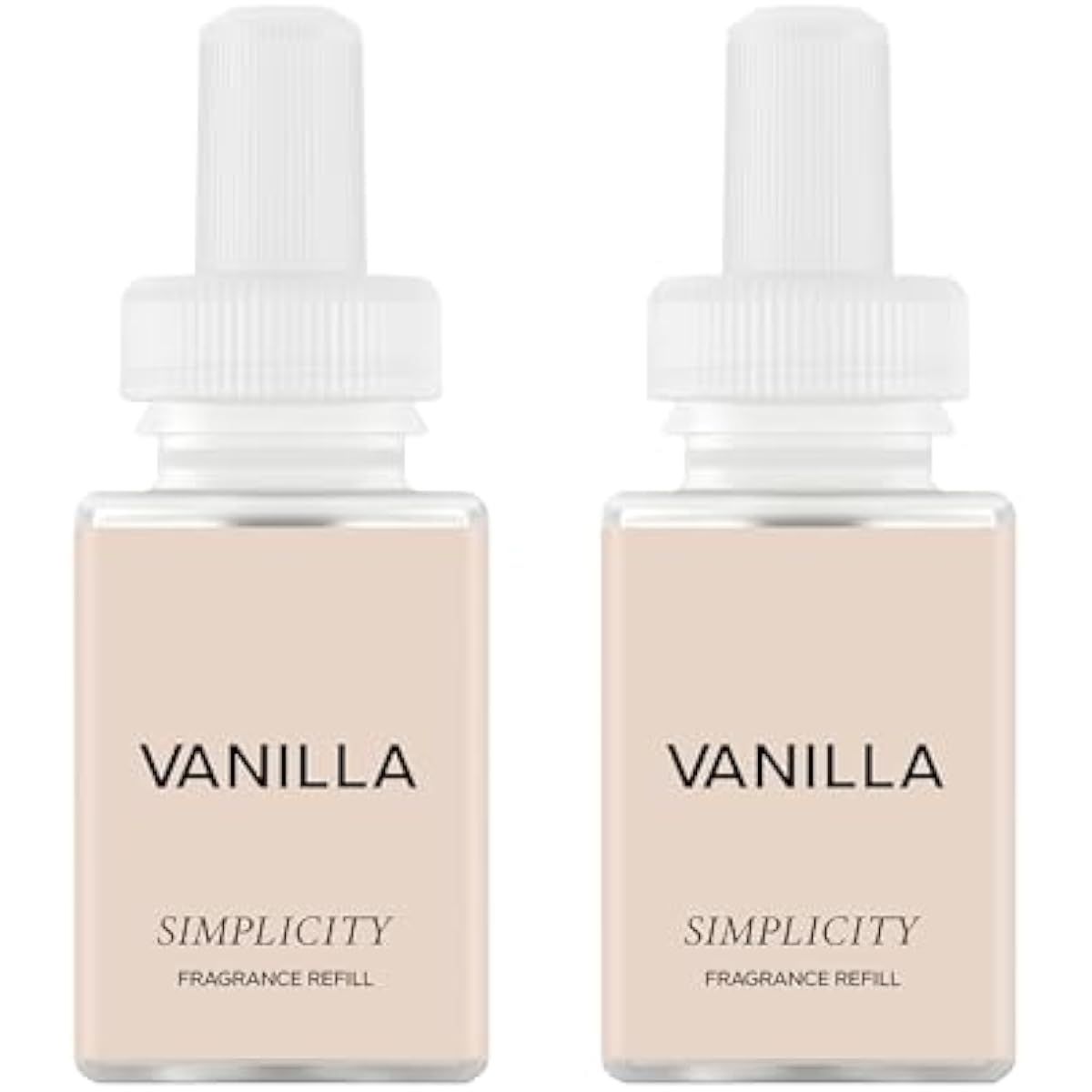 Pura & Simplicity Home Scent Refill - Smart Air Diffuser - Up to 120-Hours of Luxury Fragrance per Refill - Home Essential - Clean & Safe Diffuser Fragrance - 2 Pack, Vanilla