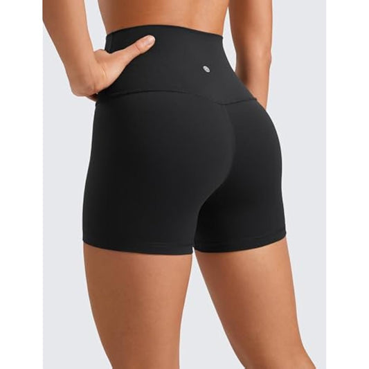 CRZ YOGA Butterluxe Biker Shorts 4'' - High Waisted Booty Workout Volleyball Yoga Womens Spandex