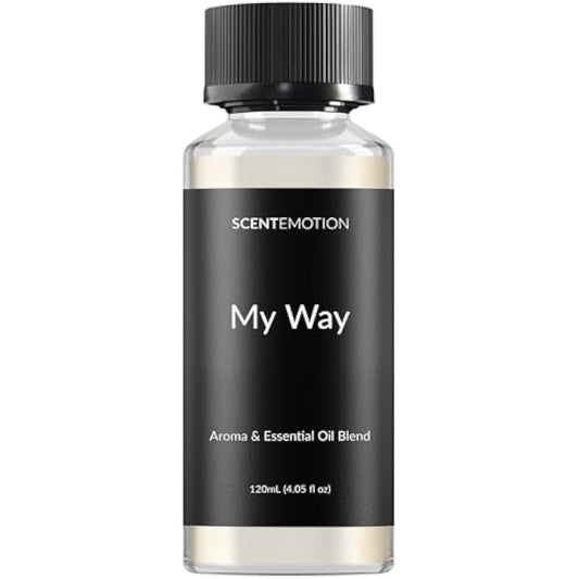 My Way Diffuser Oil Inspired by The 1 Miami Beach Scent, Scent Diffuser Oil with Notes of Cardamom, Leather, Lemon & Iris, Aromatherapy Fragrance, Essential Oil Blend | 120ml, 4.05 fl oz