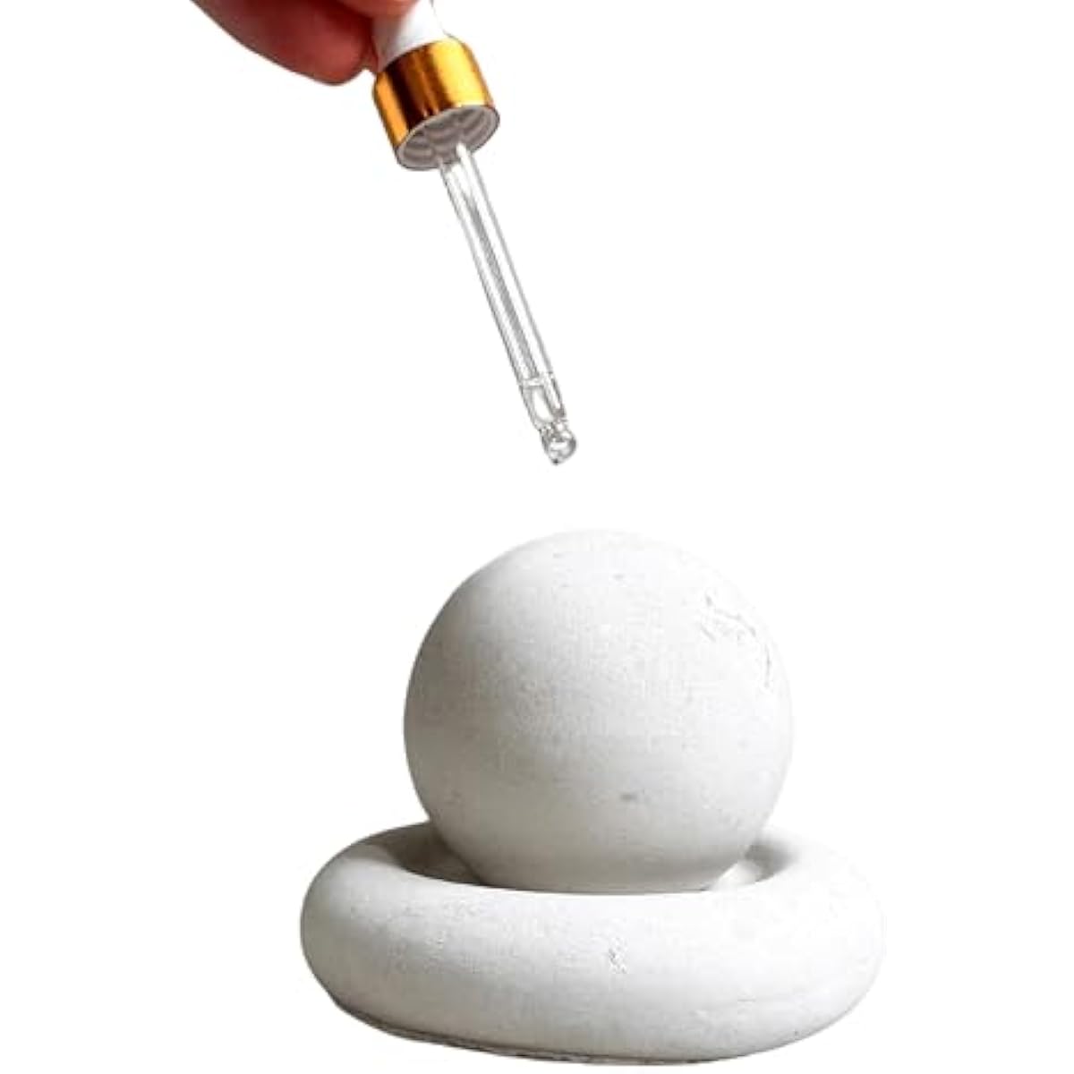 Concrete Essential Oil Diffuser, Aromatherapy Sphere, Passive Dome Diffuser, Cement Decor, Fragrance Air Freshener, Cement Diffuser Stone, Ball Ornament, Non-Electric Diffusing Stone