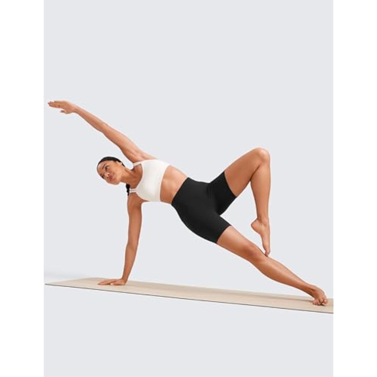 CRZ YOGA ButterLuxe Biker Shorts 6" - High Waisted Workout Running Volleyball Spandex Yoga Womens