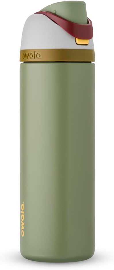 Owala Disney Princess FreeSip Insulated Stainless Steel Water Bottle with Straw for Sports and Travel, BPA-Free Sports Water Bottle, 24 oz, Rapunzel