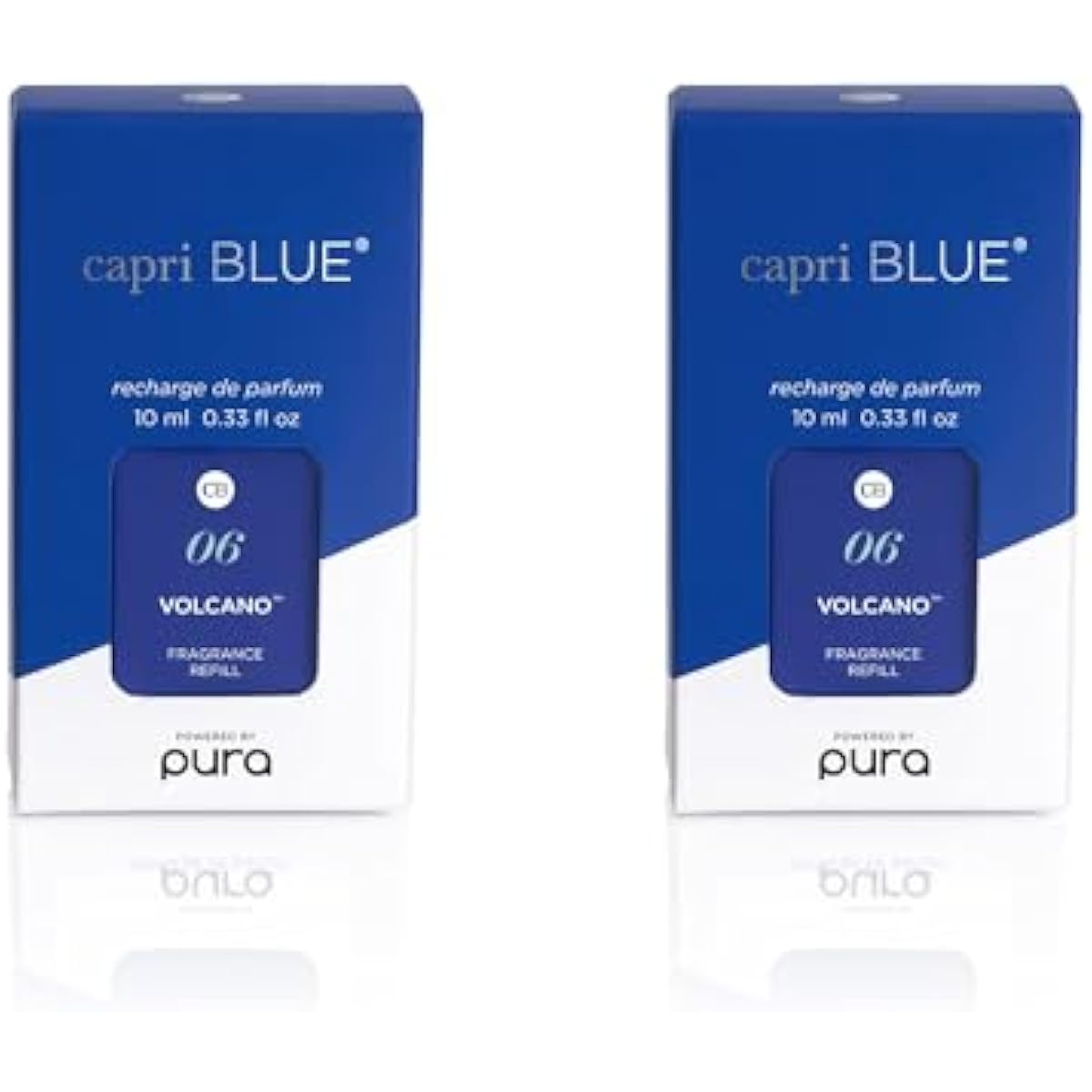 Capri Blue Pura Smart Home Plug-in Diffuser Refills – Includes 2 Capri Blue Pura Refills for Plug In Diffusers for Home - Long Lasting Luxury Scents - Volcano (Pack of 2)