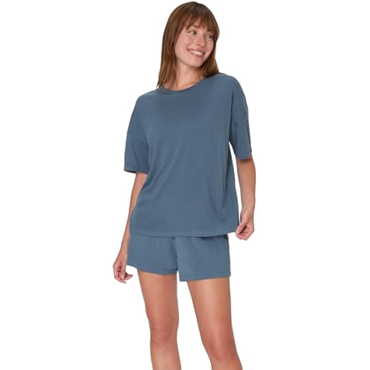 Hanes Women's Pajamas Set, Comfywear Pajamas for Women Set, Originals SupertSoft Loungewear, T-Shirt & Sleep Shorts