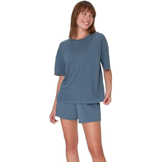 Hanes Women's Pajamas Set, Comfywear Pajamas for Women Set, Originals SupertSoft Loungewear, T-Shirt & Sleep Shorts