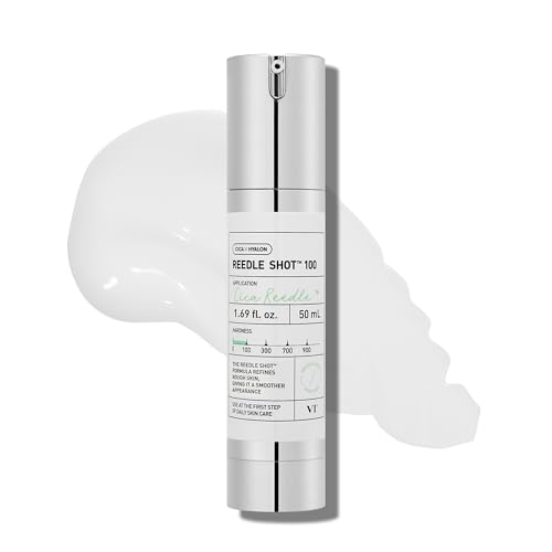 VT COSMETICS CICA Reedle Shot 100, Spicule Microneedling Serum for Pore Care & Exfoliation, Exosome, Centella Asiatica for Glass Skin, Skin Texture, Korean Liquid Skin Booster (1.69 Fl Oz / 50ml)