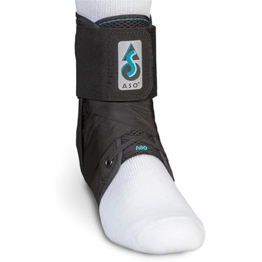 Med Spec ASO Ankle Stabilizer - Lace Up Ankle Brace for Sprained Ankle and Peroneal Tendonitis, Orthopedic Ankle Support for Men, Women, Adults, Teens and Kids, Sports Injury Recovery