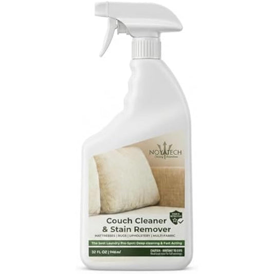 Couch Cleaner and Stain Remover Spray – Professional Strength, Multi-Surface Fabric and Upholstery Cleaner – Pet-Safe, Non-Toxic, Quick-Drying for Couches, Sofas & Car Interiors.