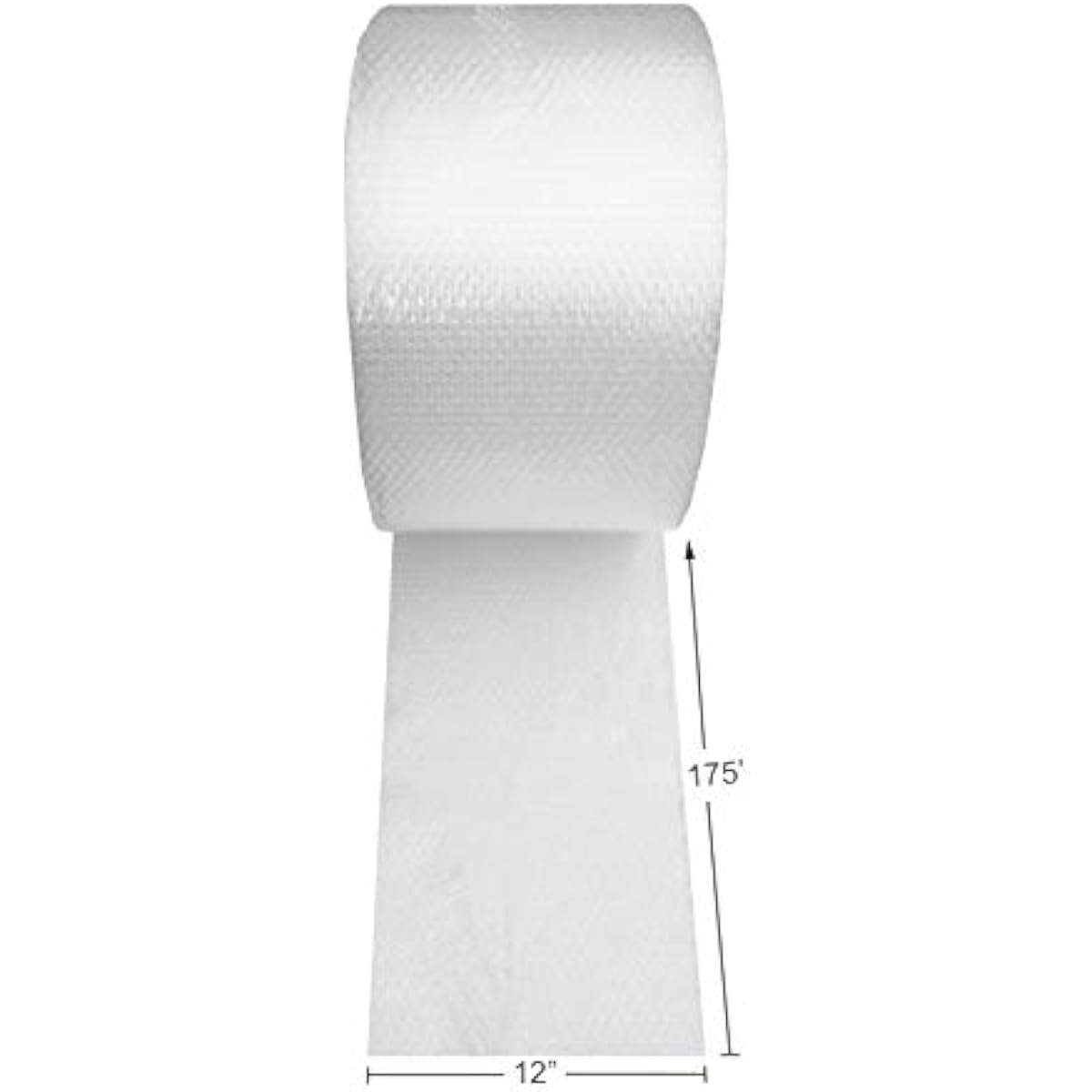 Amazon Basics Bubble Wrap for Moving, Packing, Shipping and Storage, Perforated Protective Cushioning for Fragile Items, 12-inch x 175-ft Long Roll, Small 3/16", Clear