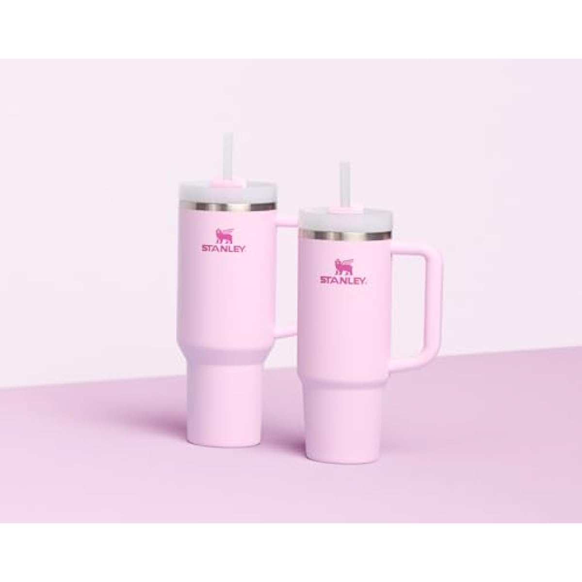 STANLEY Quencher H2.0 Tumbler with Handle and Straw 40 oz | Flowstate 3-Position Lid | Cup Holder Compatible for Travel | Insulated Stainless Steel Cup | BPA-Free | Cherry Blossom
