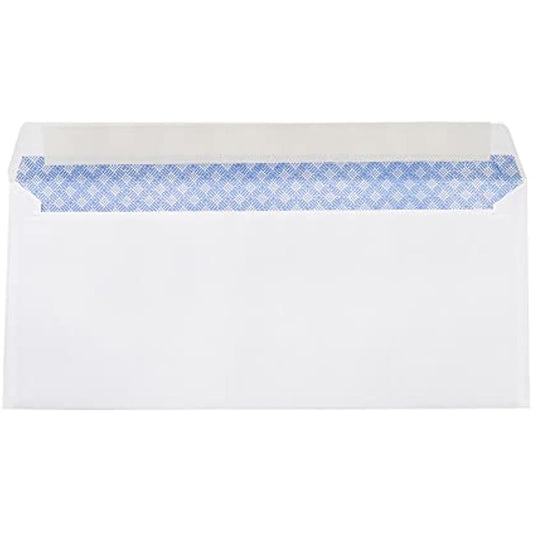 Amazon Basics #10 Security-Tinted Self-Seal Business Envelopes for Documents, Privacy, Home & Office, White, 500-Pack