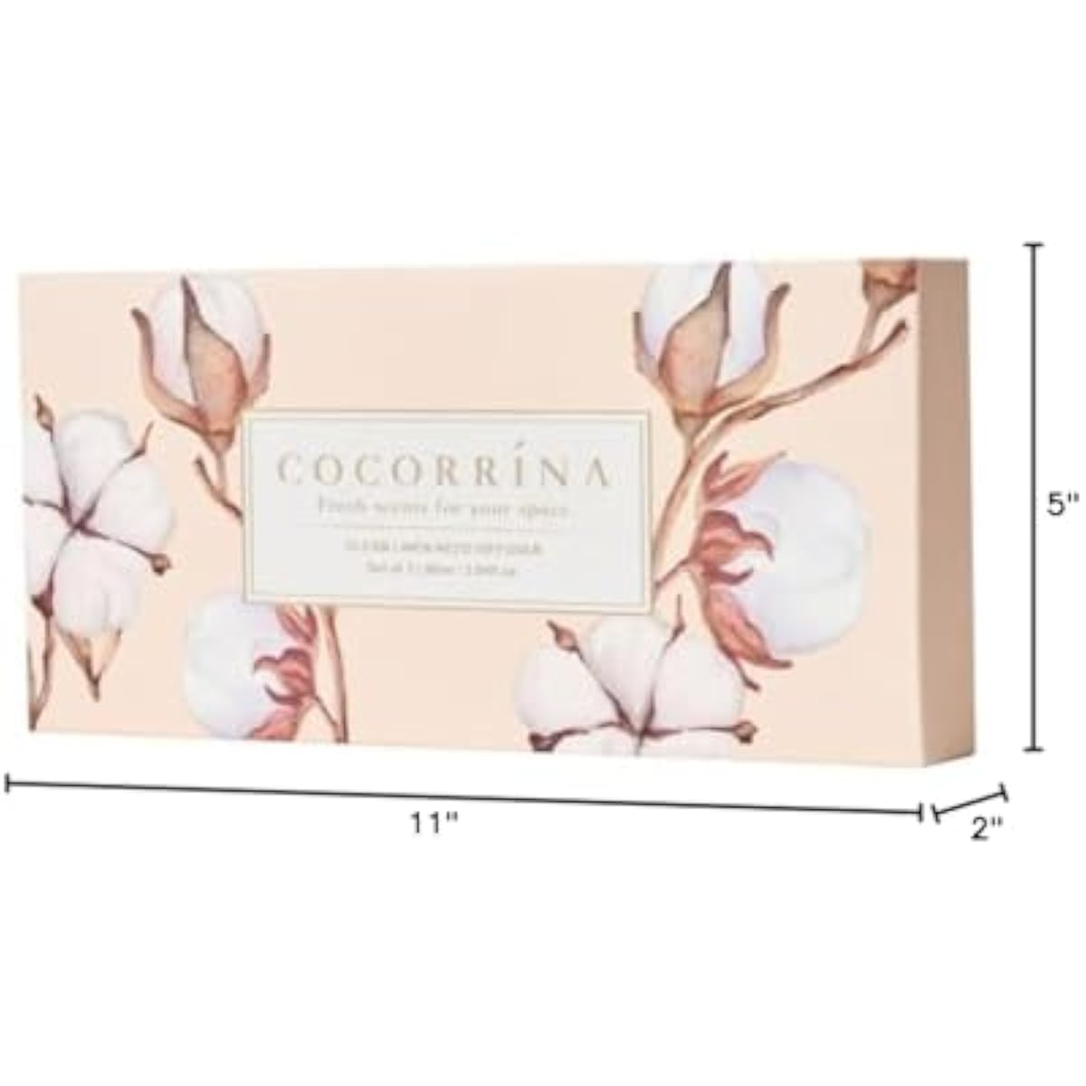 COCORRÍNA Reed Diffuser Set of 3-3 Pack/ 3.04 Fl.oz Diffuser with 24 Sticks Cashmere Vanilla/Sandalwood Rose/Clean Linen Reed Diffuser for Home Bathroom Office Decor