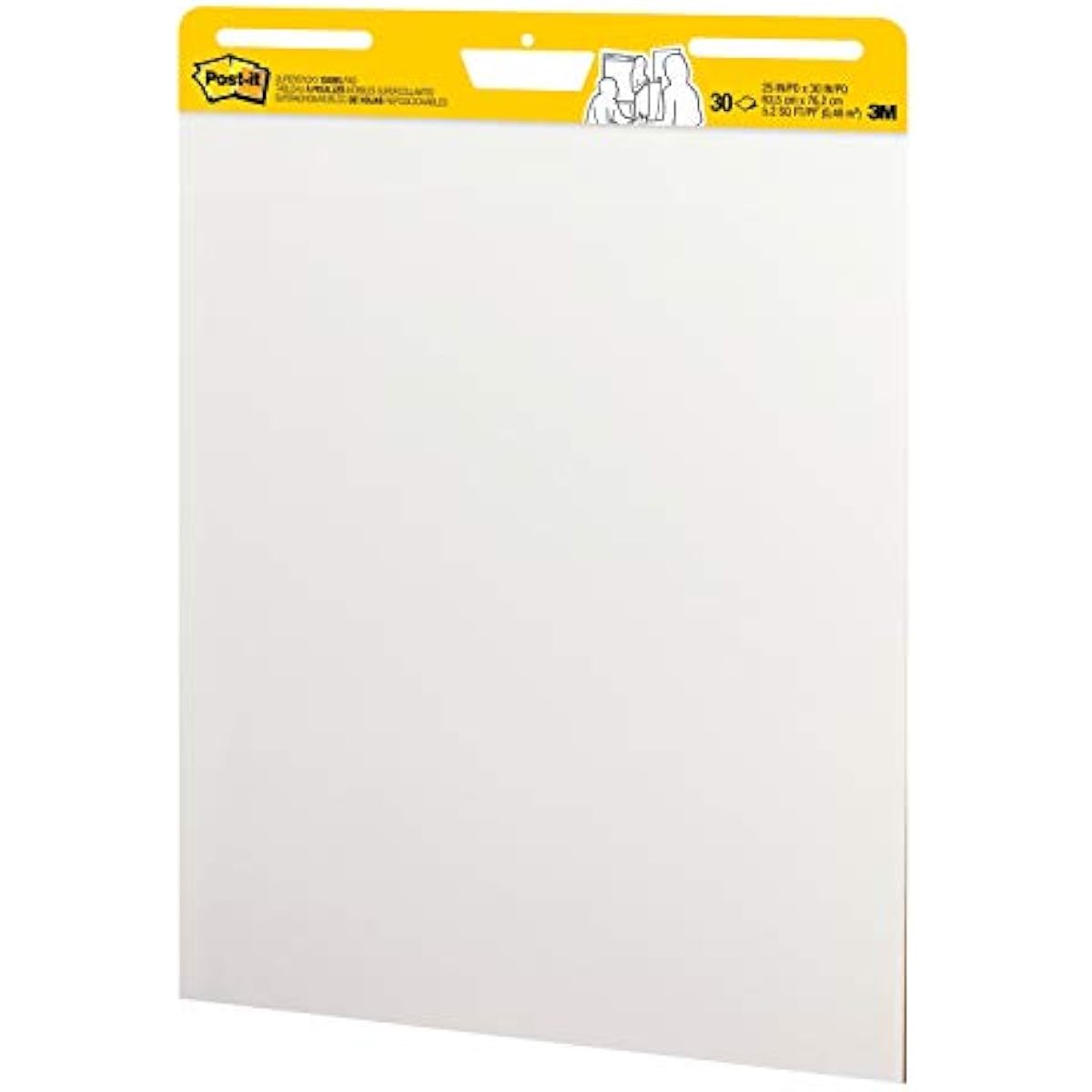 Post-it Super Sticky Easel Pad, 25 x 30 Inches, 30 Sheets Per Pad, 4 Pads, Large, White, Premium Self Stick Flip Chart Paper, Anchor Chart, Office Supplies & School Supplies, Great for Teachers and Students, 2 packs per case