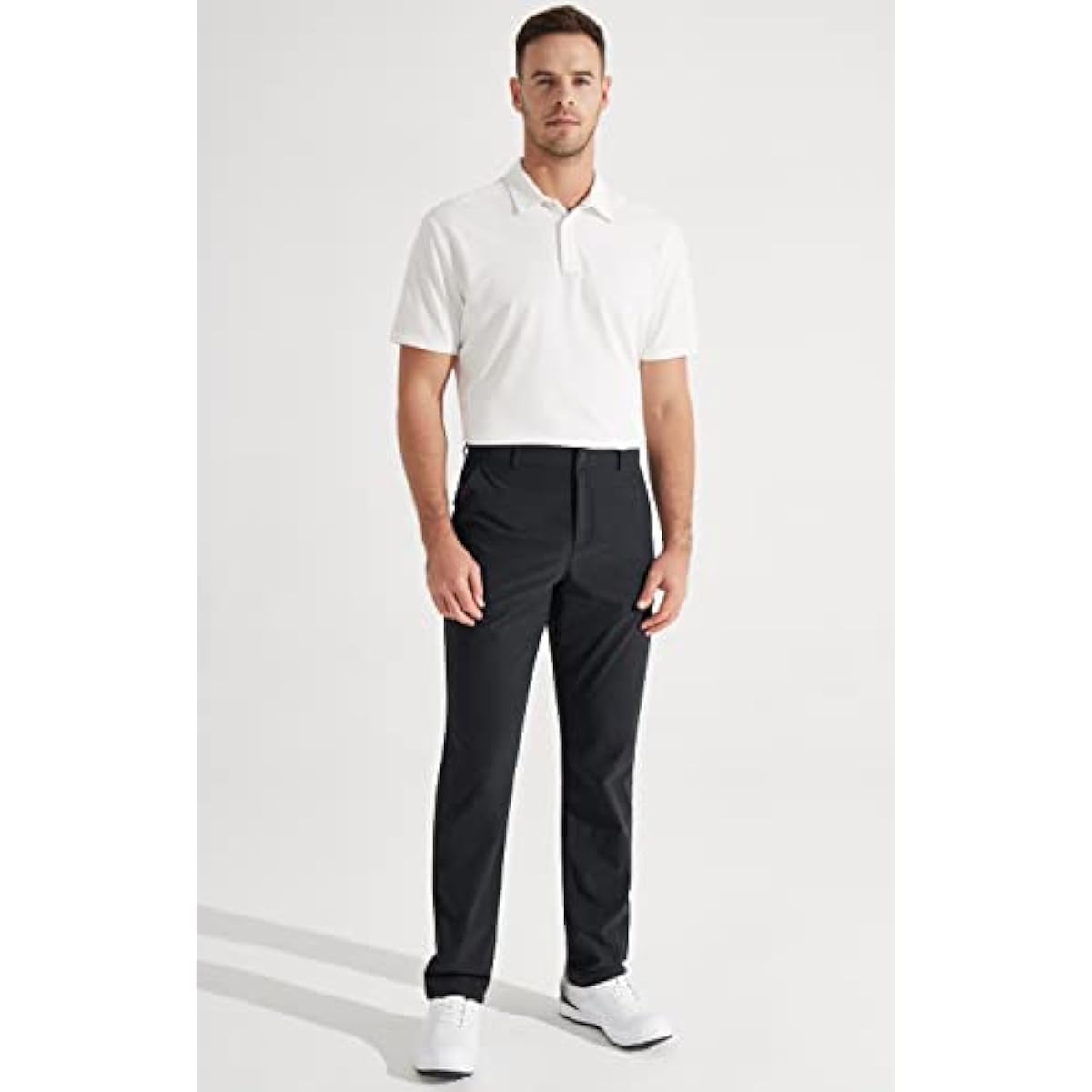 Libin Mens Golf Pants Stretch Work Dress Pants 30"/32"/34" Quick Dry Lightweight Casual Comfy Trousers with Pockets