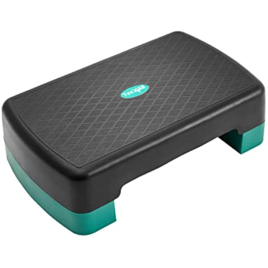 Yes4All Aerobic Exercise Step Platform, Exercise Stepper with Risers for Cardio and Strength Training, Workout Stepper for Home Gym