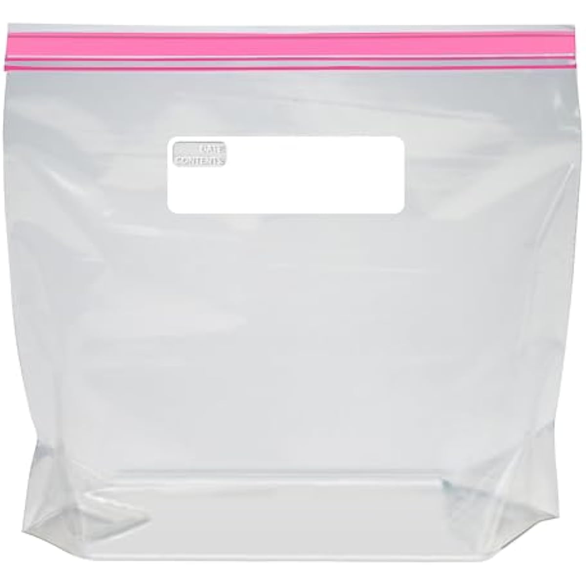 Amazon Basics Reclosable Gallon Food Storage Bags with Double Zipper Seal, Stand and Fill Base, BPA Free, 120 Count