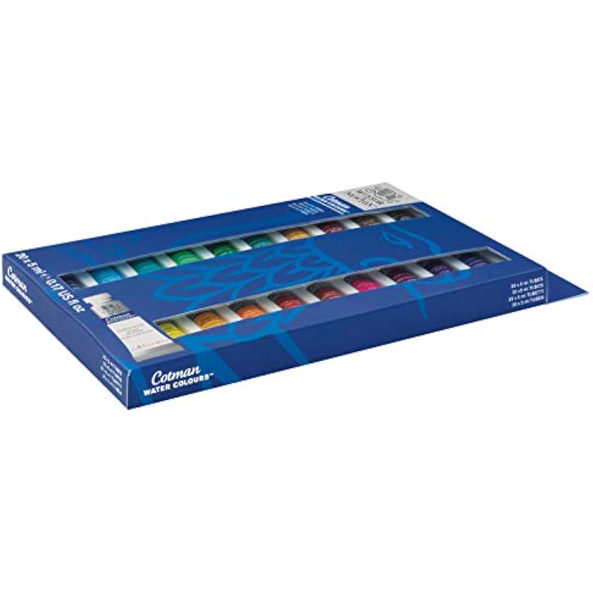Winsor & Newton Cotman Watercolor Paint Set, 20 Colors, 5ml (0.17-oz) Tubes