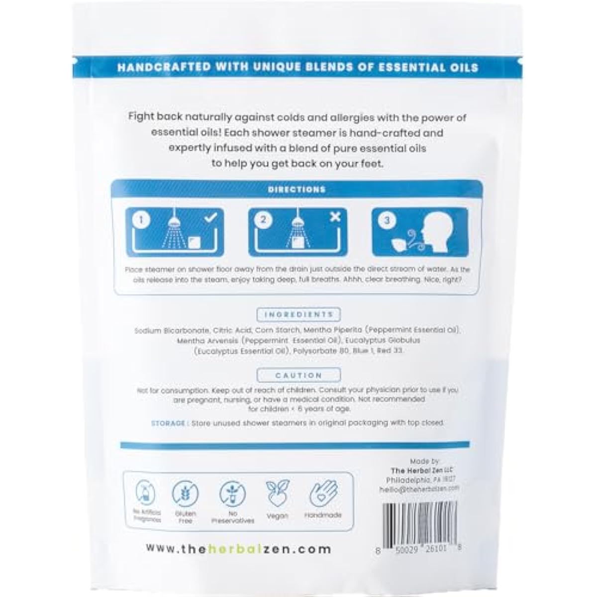 Cold Kicker Shower Steamers Aromatherapy for Relief - USA Made - Peppermint & Eucalyptus Shower Bomb Tablets – Valentines Day Gift for Her and Him – Soothing Natural Essential Oils (10 Pack)