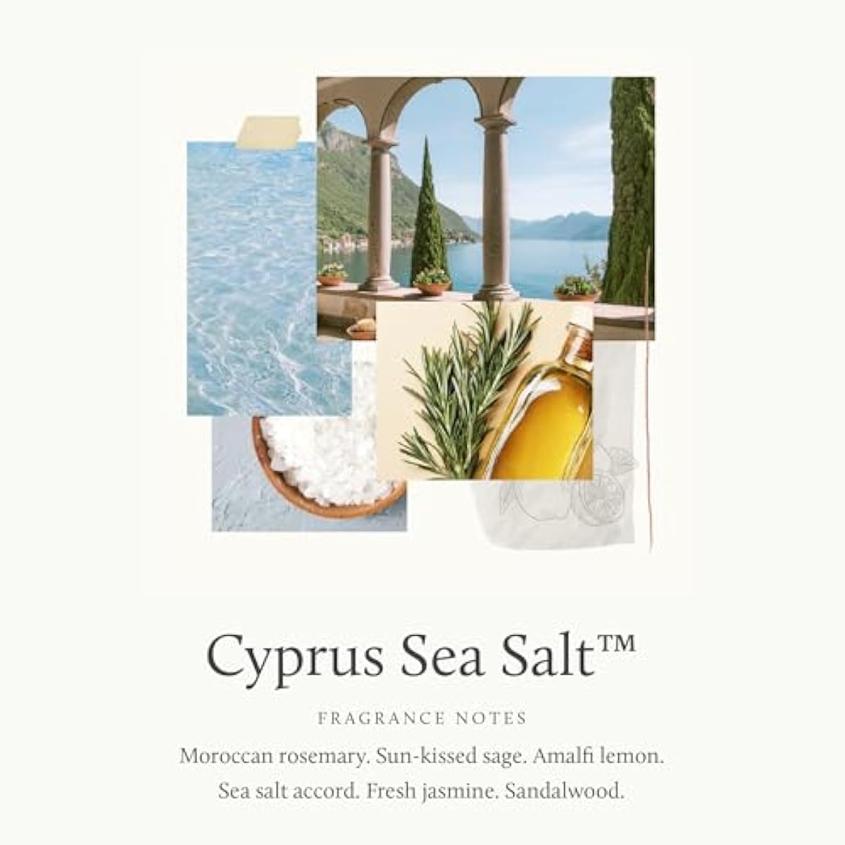 Thymes Pura Refills – 2 Pack of Oil Diffuser Scents – Long-Lasting Pura Diffuser Refills – Premium Home Fragrance – Notes of Rosemary, Sage, Lemon, Sea Salt & Jasmine (Cyprus Sea Salt, Pack of 2)