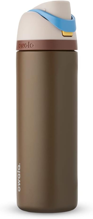 Owala Disney Princess FreeSip Insulated Stainless Steel Water Bottle with Straw for Sports and Travel, BPA-Free Sports Water Bottle, 24 oz, Cinderella