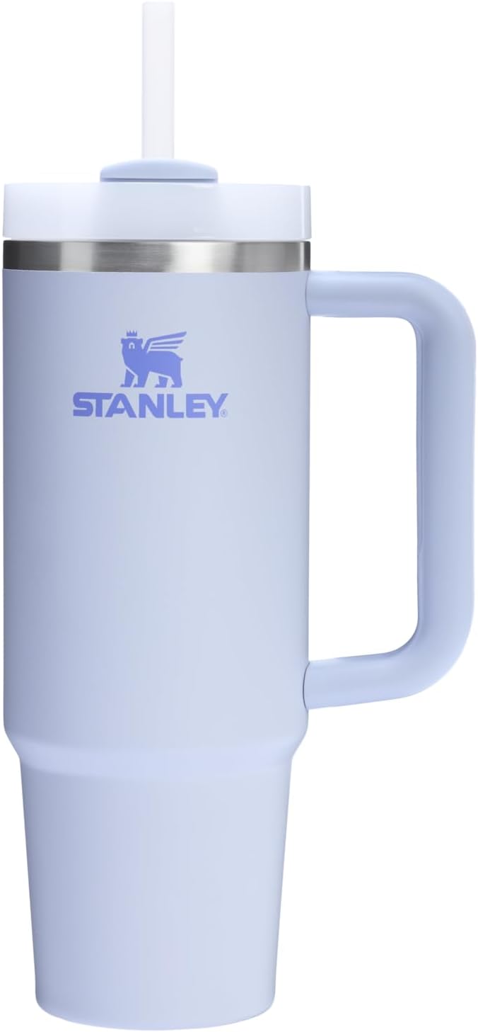 STANLEY Quencher H2.0 Tumbler with Handle and Straw 40 oz | Flowstate 3-Position Lid | Cup Holder Compatible for Travel | Insulated Stainless Steel Cup | BPA-Free | Cherry Blossom