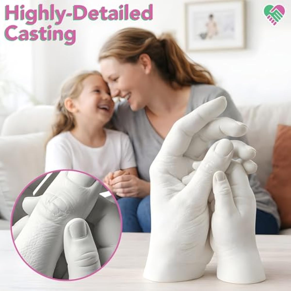 Luna Bean Hand Casting Kit – The Original Hand Mold Kit – Mothers Day Gifts for Mom - Anniversary Engagement Gifts for Women Men Couples Wife Boyfriend Girlfriend Wedding Bridal Shower