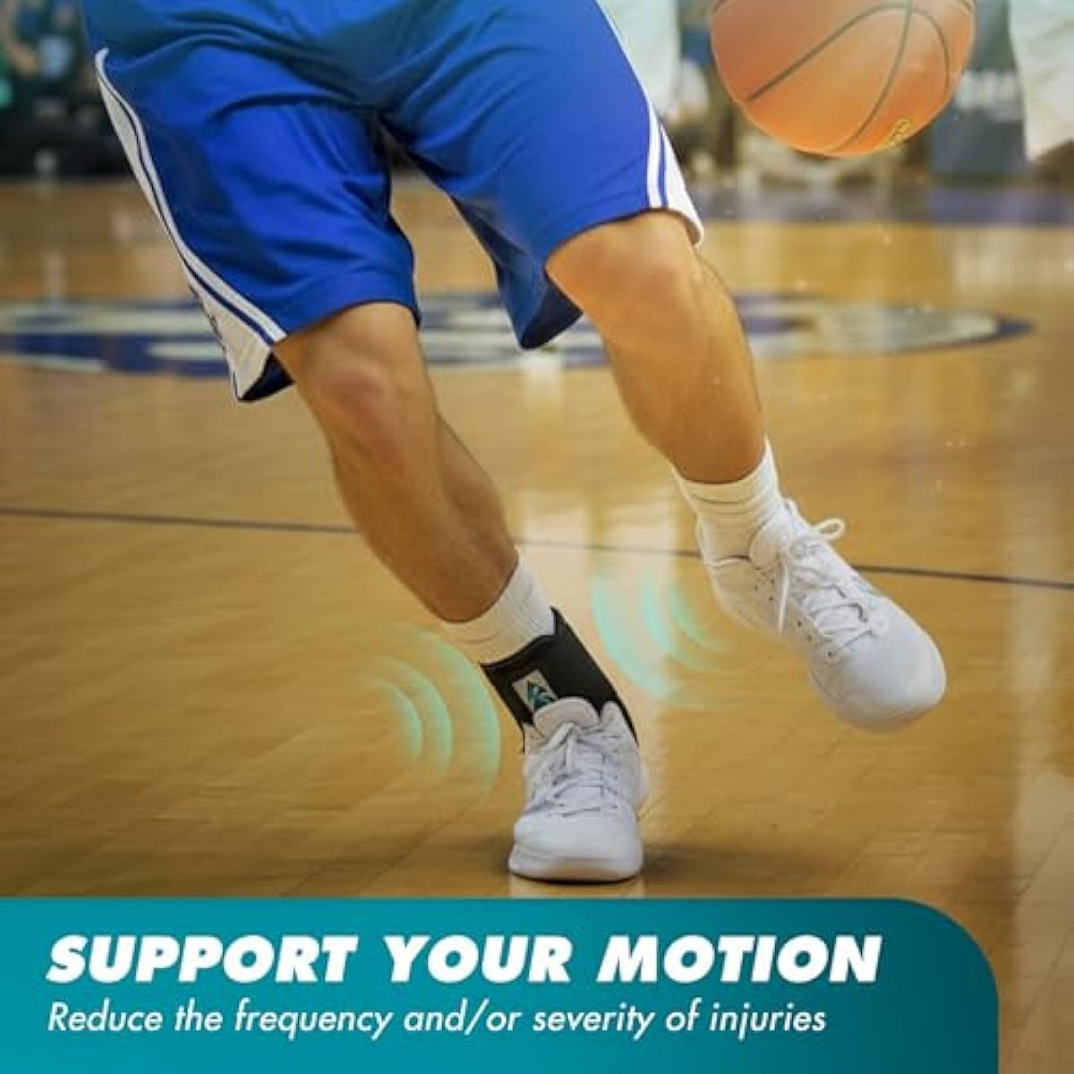 Med Spec ASO Ankle Stabilizer - Lace Up Ankle Brace for Sprained Ankle and Peroneal Tendonitis, Orthopedic Ankle Support for Men, Women, Adults, Teens and Kids, Sports Injury Recovery