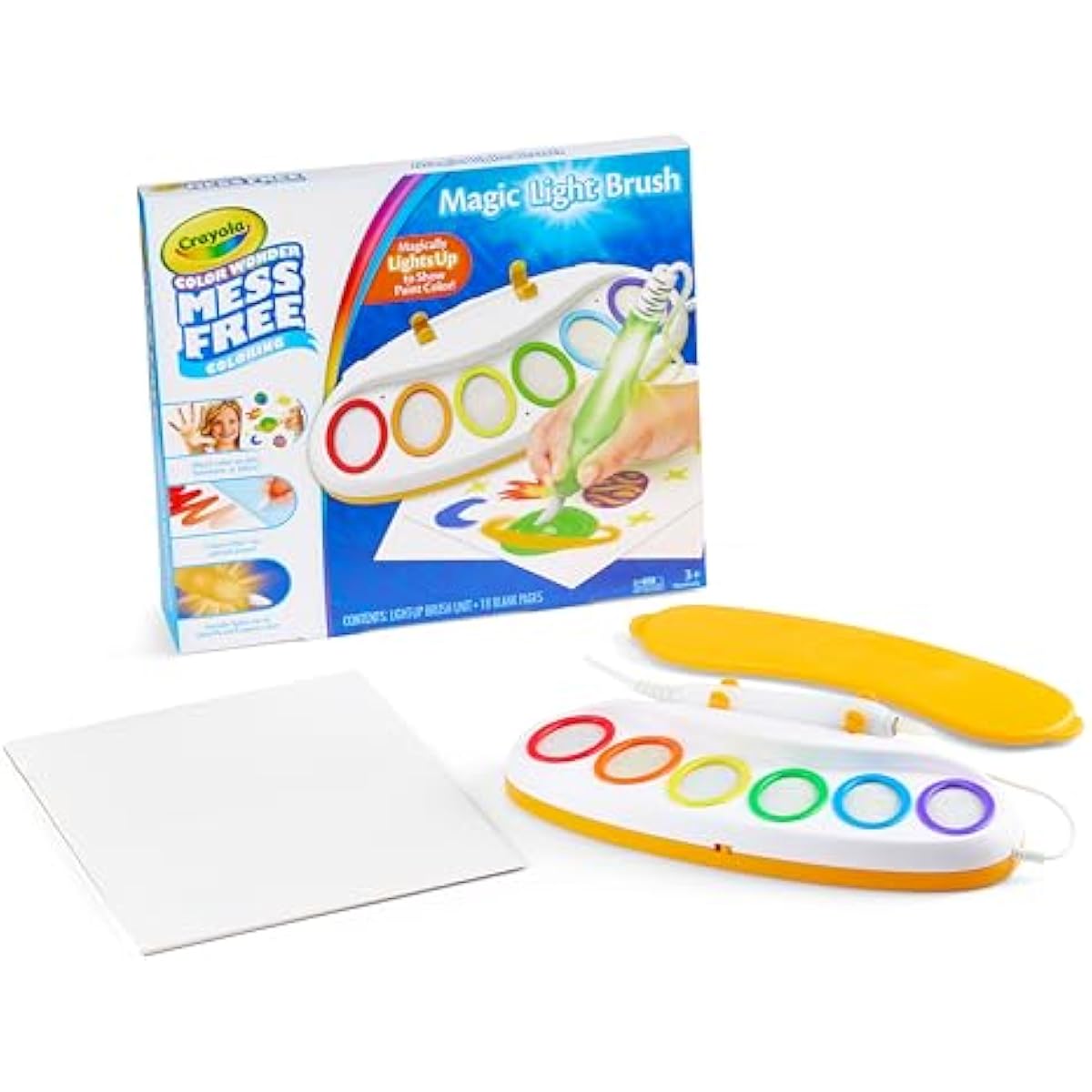 Crayola Color Wonder Magic Light Brush, Mess Free Painting Station for Kids, Easter Basket Essential & Stuffer, Easter Gift for Kids, Toddler Activity Toy, Ages 3+