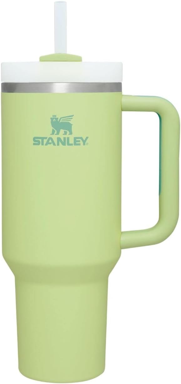STANLEY Quencher H2.0 Tumbler with Handle and Straw 40 oz | Flowstate 3-Position Lid | Cup Holder Compatible for Travel | Insulated Stainless Steel Cup | BPA-Free | Cherry Blossom