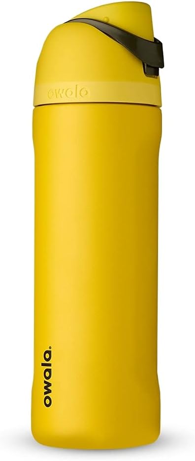 Owala Disney Princess FreeSip Insulated Stainless Steel Water Bottle with Straw for Sports and Travel, BPA-Free Sports Water Bottle, 24 oz, Rapunzel
