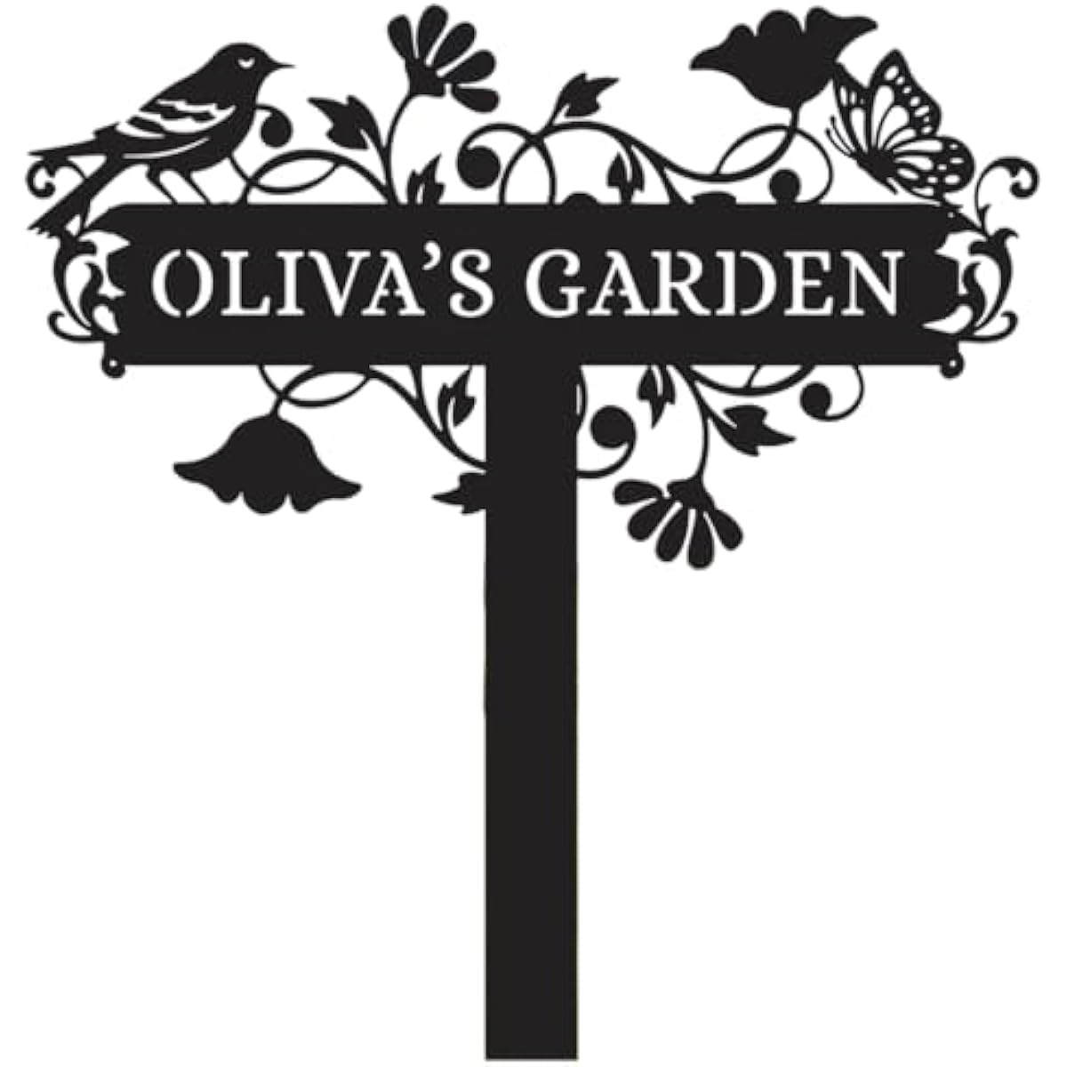 Metal Signs Customized | Personalized Garden Stake Metal Sign | Custom Metal Garden Sign | Personalized Garden Name Sign | Custom Sign Outdoor Metal | Gardening Decor Gifts for Gardeners